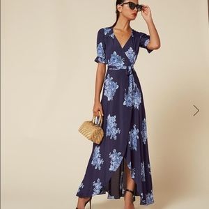 NWT Reformation Addilyn Wrap Dress in Florence XS
